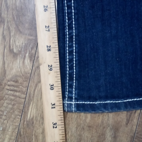 Grace in LA NWT Women's Jeans 27 Bootcut Embellished Rhinestones - Picture 12 of 12